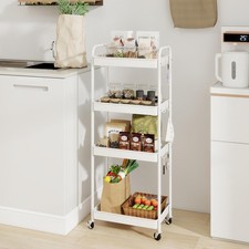 PUNCIA 4 Tiers Metal Storage