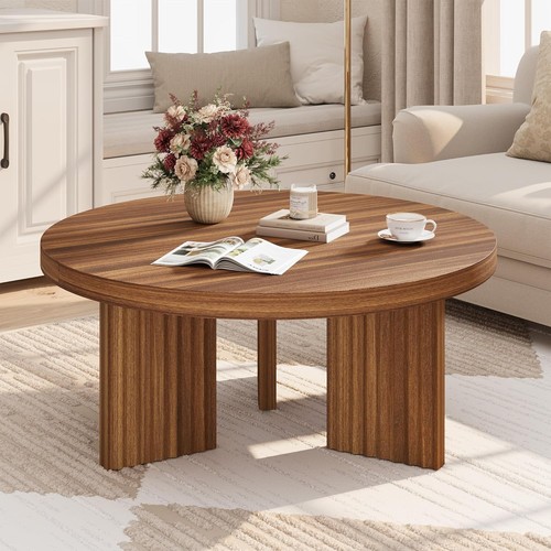 Round coffee table - round,