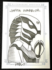 2001 Stargate SG 1 Sketch Card of Jaffa Warrior by Pablo Raimondi