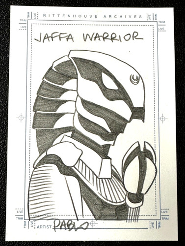 2001 stargate sketch card - stargate, sg