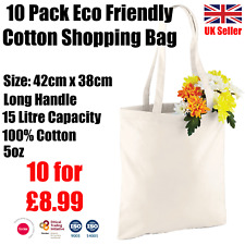 Cotton Shoppers Reusable Shopping Bags Eco Friendly Premium Tote Bag Printers