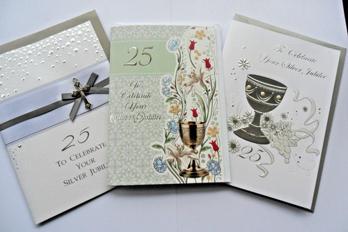 Silver jubilee cards for - jubilee,
