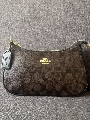 Coach brown teri shoulder bag