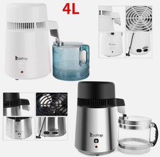 4L Water Distiller Stainless Steel Home Lab Countertop Distiller Water Machine