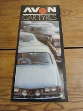 Avon Car Tyres Vintage Sales Leaflet Vintage Classic Car Sales Memorabilia