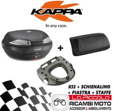 Suzuki Gsx S 750 2017 2018 Kappa Monokey K53 Top Case + Kz3113 + Km5 + Backrest
