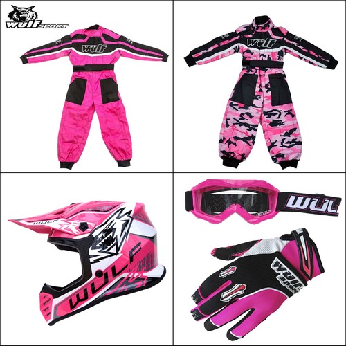 Wulf kids pink motocross - kids,