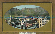 R017054 Cape Town Table Mountain and Devils Peak from G. P. O. Tower. Spes Bona