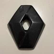 CARBON FIBRE EFFECT FRONT badge COVER for Renault Clio (front only) 8200052586