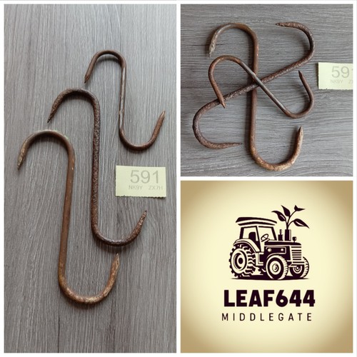 Rustic metal hooks old - hooks,