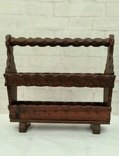 Vintage Magazine Rack Wood