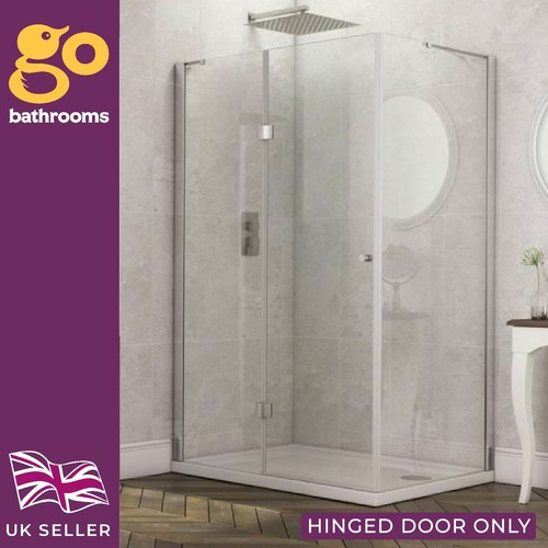 1200mm frameless hinged shower - 1200mm,
