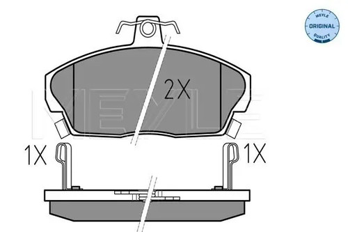 Brake pads front axle 025 - 025, 215
