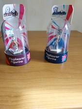 London 2012 Wenlock and Mandeville Flagbearer Figurines New And Sealed
