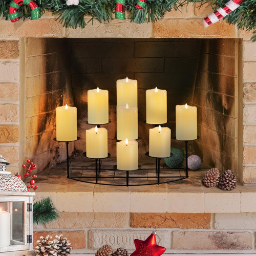 Candelabra black candle - black,