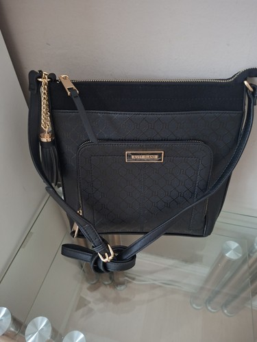 River island black messenger - river,