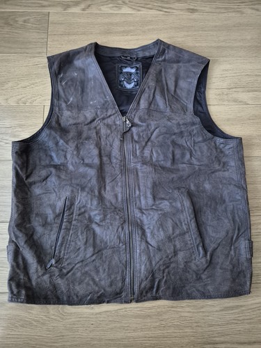 Unknown brown leather - brown, biker