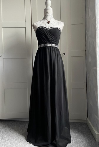 Evening dress black - black, chiffon