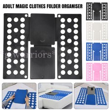 Clothes Folder Laundry Organiser T-Shirt Large Magic Adult Blue Folding Board UK