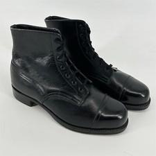 1940s black boots oxford toe - boots,