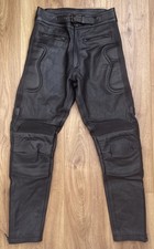 Skin Motorcycle Trousers Real Leather Black Biker Pants Motorbike Padding