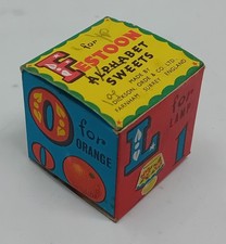 Vintage 1970's Festoon Alphabet Sweets box packaging
