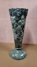 Large Silver Metal Vase 35.7