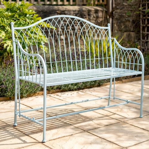 Shabby chic blue - shabby, bench