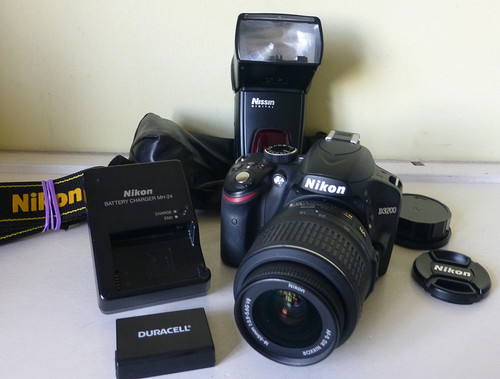 Nikon d3200 dslr 55mm - nikon, 18-55mm