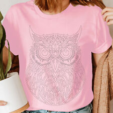 Owl Silhouette Bird Lovers Gift Womens T-Shirts Tee Top #DNE