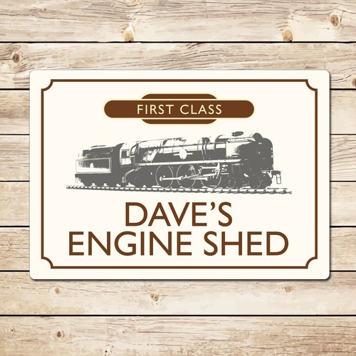 Personalised engine shed - personalised,