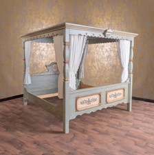 Voglauer Canopy Bed Light Blue