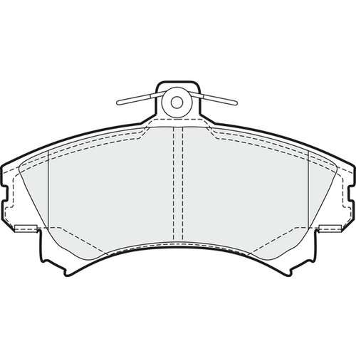 Brake pads set for - pads, mitsubishi