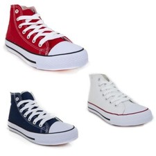 UNISEX RED WHITE RETRO HI TOP