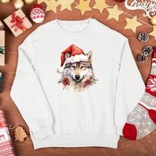 Christmas Wolf Mens Sweatshirt