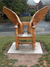 Photo 12x8 Wooden chair with wings at Wincobank Pismire Hill  c2011