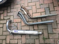 New old stock steel exhaust down pipe x2 and silencer VW LT 1996-2006
