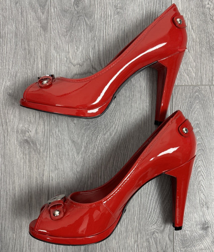 Karen millen red peep toe - millen,