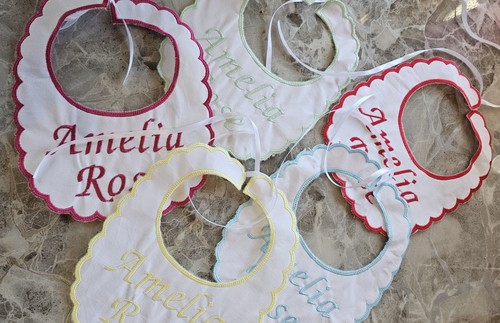 Romany set handmade bibs - set,