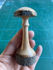 NEW Hand Made Wooden Mushroom