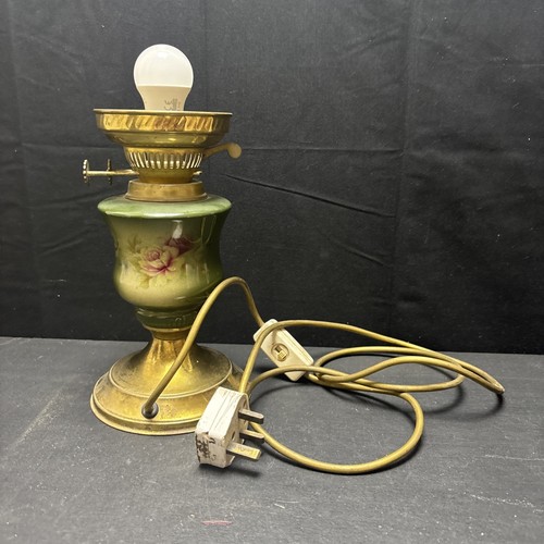 Oil lamp style brass - oil, &