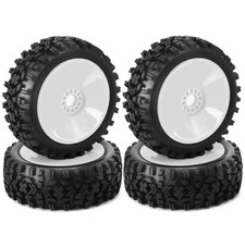 4pcs 1/8 RC Car 120mm Rubber Tires & Wheels Rims Hex 17mm For 1:8 RC On-Road