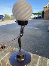 Stunning Original 1930s Art Deco Figurine Lamp
