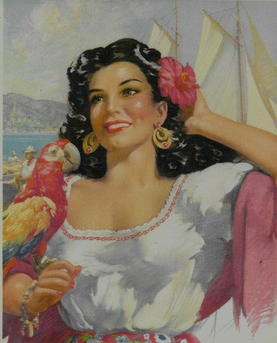Lady parrot acapulco - lady, "in