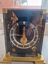  JAEGER LECOULTRE MARINA FISH CLOCK WITH  BAGUETTE MOVEMENT BLACK- ORIGINAL BOX