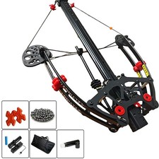Mini Compound Bow Rapid Shooter Balls Metal Green Laser Archery Ball Launcher