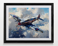 Spitfire style aircraft - spitfire, framed