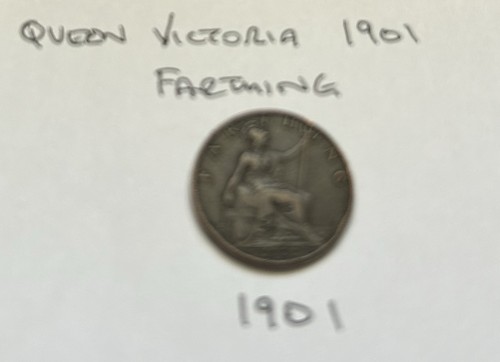 Queen victoria farthing 1901 - victoria,