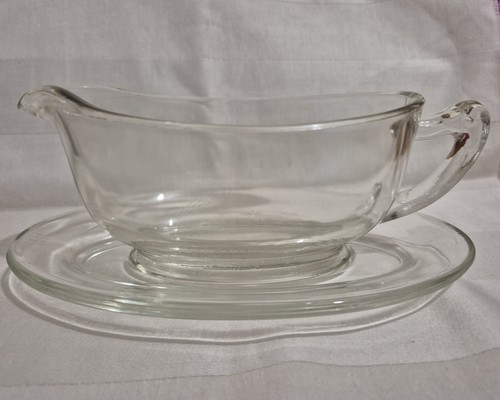 Vintage pirex clear gravy boat - pirex,