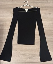 H&M Rib Knit Jumper with Sweetheart Neckline. Size Small.